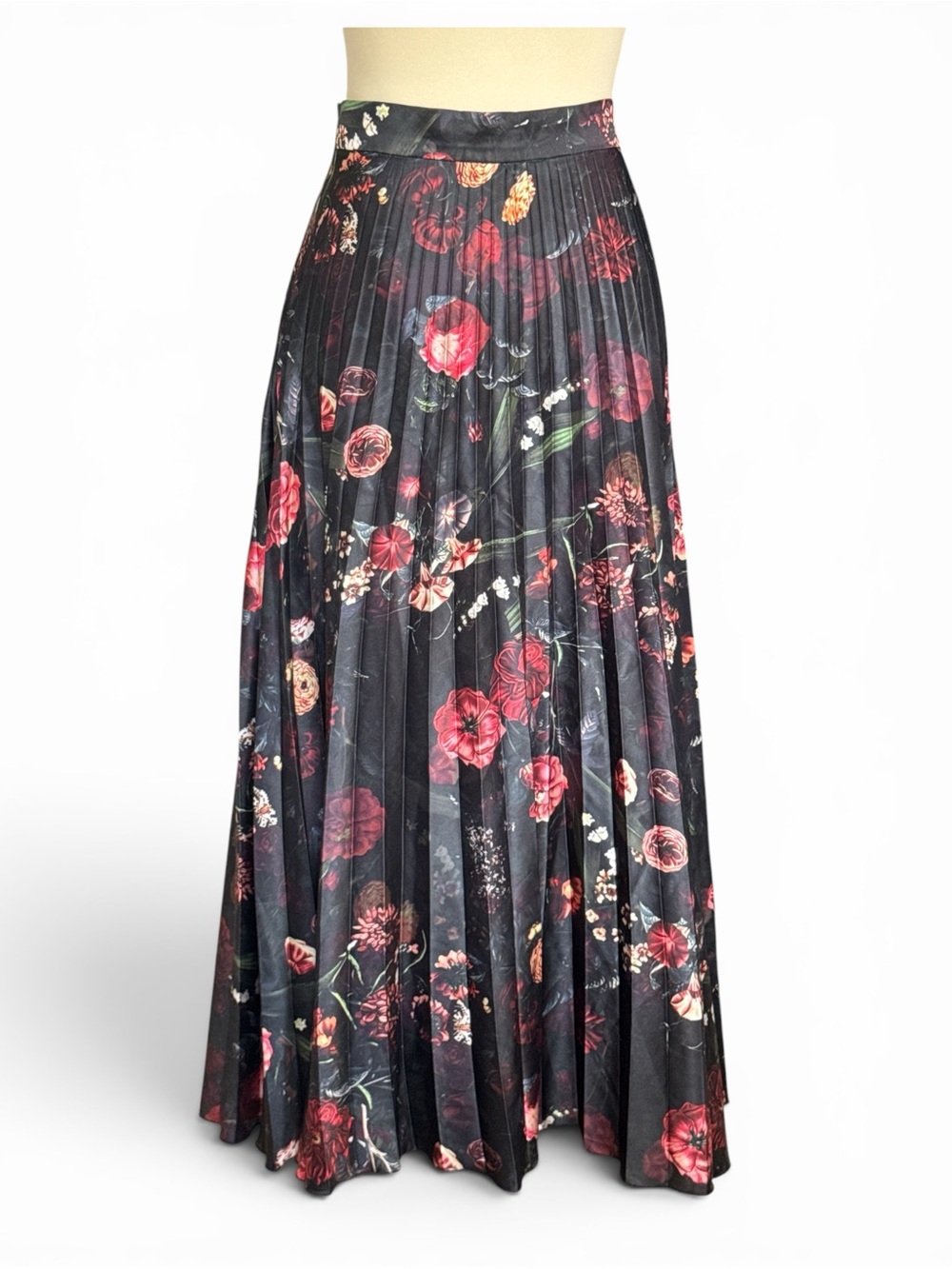 Area Stars Floral Pleated Maxi Skirt #444 - Picture 2 of 3